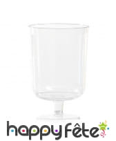 Large verre sur petit pied, 17cl