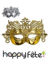 Loup Vénitien semi rigide pailleté 19,5 cm