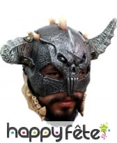 Masque 3/4 de guerrier avec cornes