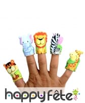 Marionnette animal du zoo pour doigt