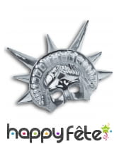 Masque argenté de la statue de la Liberté, adulte