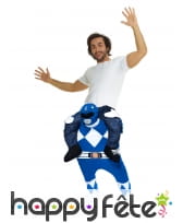 Morphsuit à dos de Power Rangers bleu
