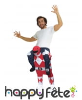 Morphsuit à dos de Power Rangers rouge