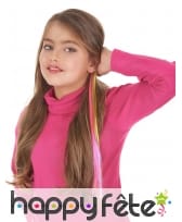 Mèche arc-en-ciel pour cheveux, 38cm