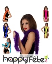 Marabou avec lamelles irisées, 185cm