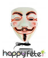 Masque anonymous lumineux taille adulte