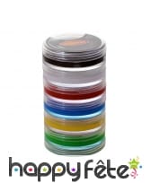 Maquillages aquacolor pour visage, 6 couleurs