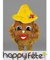 Mascotte bonhomme boule