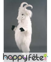 Mascotte bouquetin blanc