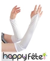 Manchettes blanches de 42cm