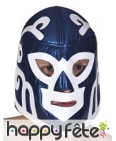 Masque bleu de catcheur pour adulte
