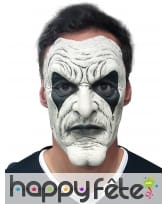 Masque blanc noir de arlequin démoniaque