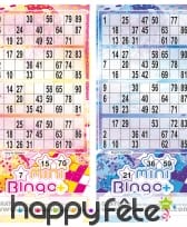 Mini bingo plus en serie de 250 tickets assort.