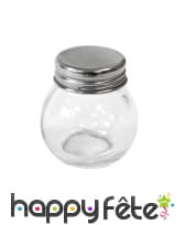 Mini bocal rond en verre de 5 cm avec couvercle