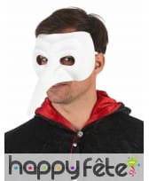 Masque blanc uni docteur de la peste