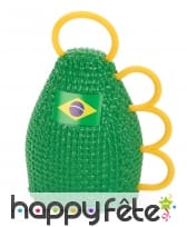 Maracas caxirola aux couleurs du Brésil