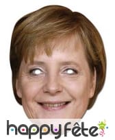 Masque carton Angela Merkel