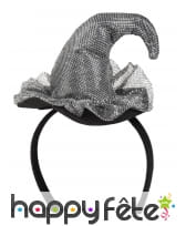 Mini chapeau argenté de sorcière, image 1