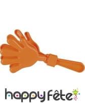 Main clap-clap orange de 29 cm