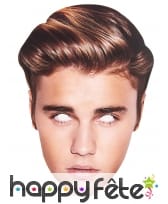 Masque carton de Justin Bieber en carton
