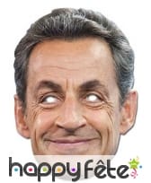 Masque carton de Nicolas Sarkozy