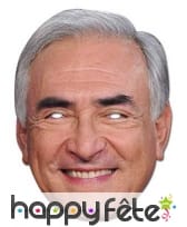 Masque carton Dominique Strauss Kahn