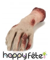 Main coupée en plastique souple