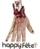 Main coupée en sang de 25cm