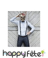 Masque crâne et cerveau en papier, image 1