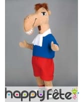 Mascotte chameau juge