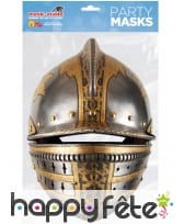 Masque casque médiéval en carton, image 1