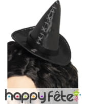 Mini chapeau noir sorcière