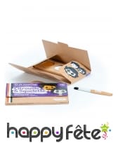 Maquillage citrouille, squelette Bio