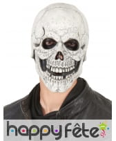 Masque Crâne En Latex Avec Mâchoire Mobile - Accessoire Halloween Effrayant | Pour Fête, Cosplay, Déguisement