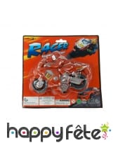 Moto de 15cm avec pilote, sous blister