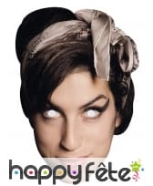 Masque de Amy Winehouse en carton