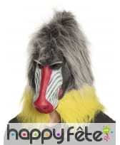 Masque de babouin intégral en latex