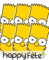 Masque de Bart Simpson en carton, image 1