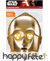 Masque de C3-PO en carton, image 1