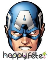 Masque de captain america BD en carton