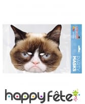 Masque de chat r&acirc;leur en carton, image 1