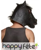 Masque de cheval noir pour adulte, image 1