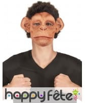 Masque de chimpanzé avec bouche articulée