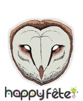 Masque de Chouette dessinée en papier