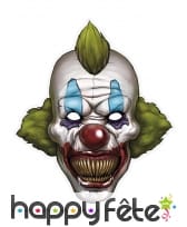 Masque de clown horrible en papier