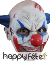 Masque de clown maléfique avec ouverture de bouche