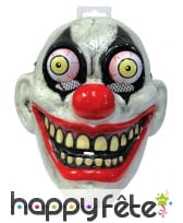 Masque de clown terrifiant yeux globuleux, adulte, image 1