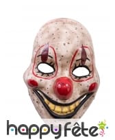 Masque de clown tueur avec bouche articulée