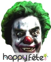 Masque de clown vampire en carton plat