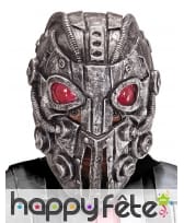 Masque de cyborg aux yeux rouges, intégral